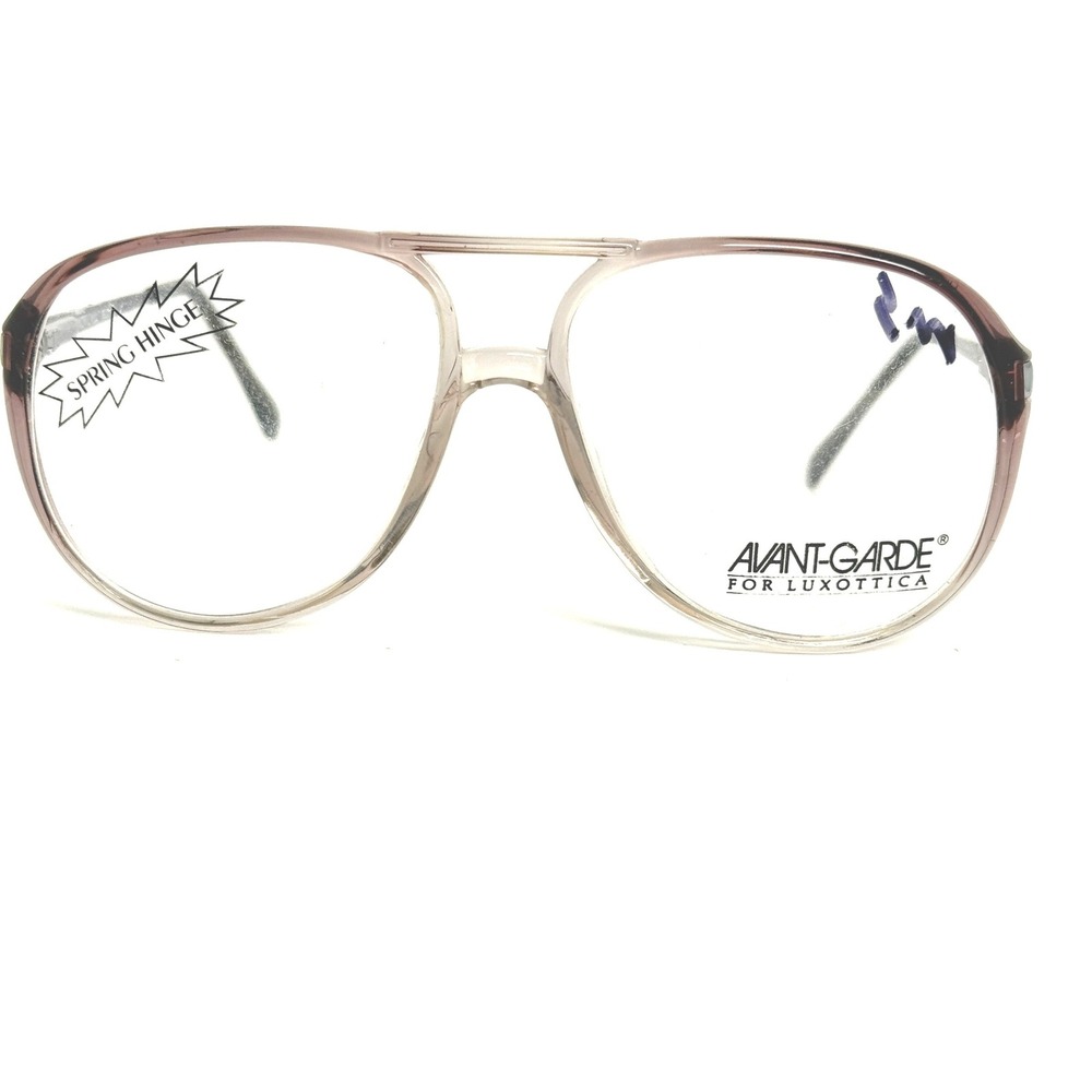 Luxottica Avant-Garde William Grey Aviator Eyeglasses Frames Italy 135 Vintage